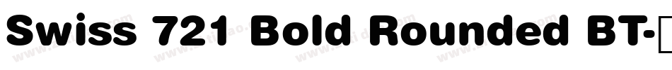Swiss 721 Bold Rounded BT字体转换